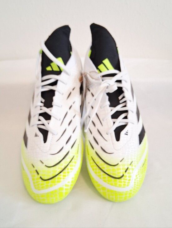 Adudas Predator Elite FG White Yellow Soccer Cleats main image 9